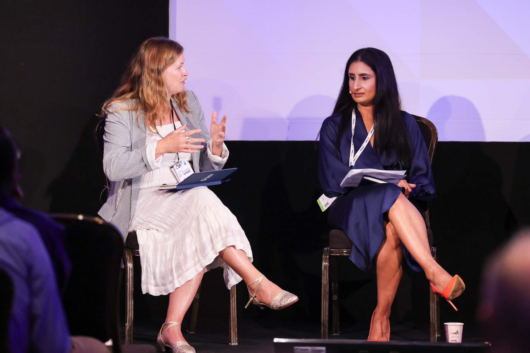Speakers in discussion on stage at Investor Summit